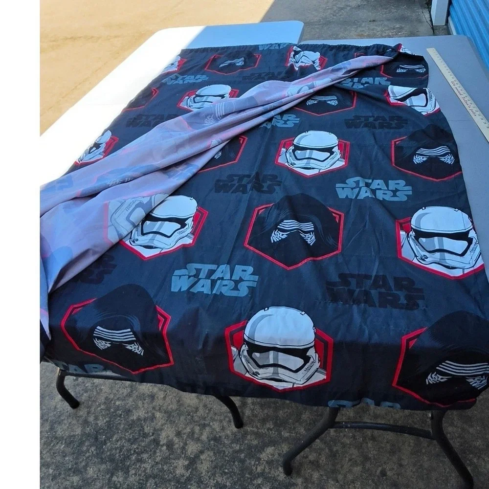 Star Wars Kylo Ren Stormtrooper Curtains Set 2 Panels Grey Red Jay Franco & Sons
